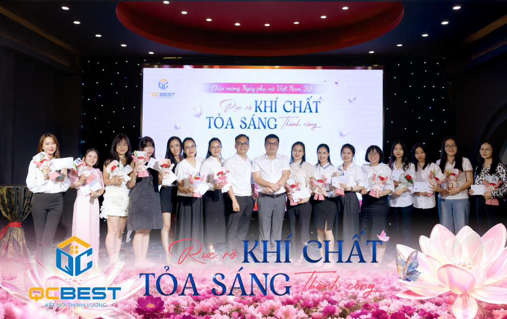 QCbest tặng hoa và gửi lời tri ân tới toàn thể chị em QCbest nhân ngày Phụ nữ Việt Nam 20-10
