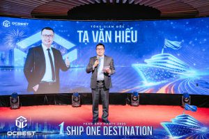 Ông Tạ Văn Hiếu - TGĐ QCbest phát biểu về tỉnh hình kinh doanh 2025 và mục tiêu 2026