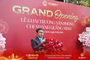 Ông Tạ Văn Hiếu - Tổng Giám Đốc QCbest phát biểu